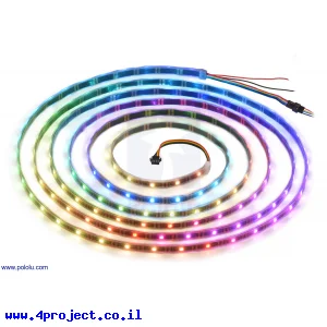 רצועת לדים Addressable RGB - אורך 5 מטר, 150 לדים (SK9822)