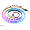 רצועת לדים Addressable RGB - אורך 1 מטר, 60 לדים (SK9822)