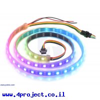 רצועת לדים Addressable RGB - אורך 1 מטר, 60 לדים (SK9822)