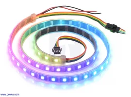 תמונה של מוצר רצועת לדים Addressable RGB - אורך 1 מטר, 60 לדים (SK9822)