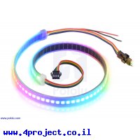 רצועת לדים Addressable RGB - אורך 0.5 מטר, 72 לדים (SK9822)
