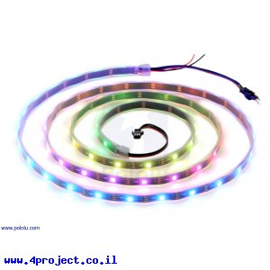 רצועת לדים Addressable RGB - אורך 2 מטר, 60 לדים (SK6812)