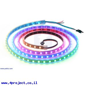 רצועת לדים Addressable RGB - אורך 2 מטר, 120 לדים (SK6812)