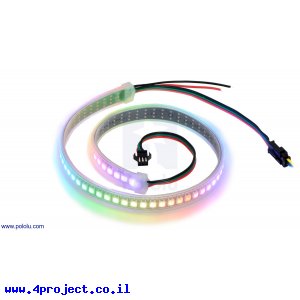 רצועת לדים Addressable RGB - אורך 0.5 מטר, 72 לדים (SK6812)