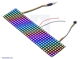 תמונה של מוצר מטריצת לדים Addressable RGB 8x32 - מרחק 10 מ"מ (SK9822)