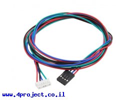 תמונה של מוצר כבל JST2.0-6pin לשורה 4pin אורך 1 מטר