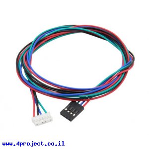 כבל JST2.0-6pin לשורה 4pin אורך 1 מטר