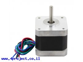 תמונה של מוצר מנוע צעד 200 צעדים, 42x48 מ"מ, 3.06V/1.7A