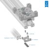 חיבור X-Rail - ארוך - חבילה של 2 - פלדה