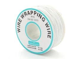 תמונה של מוצר חוט WireWrap חד גידי - AWG30 - לבן - 250 מטר