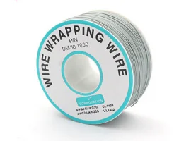 תמונה של מוצר חוט WireWrap חד גידי - AWG30 - אפור - 250 מטר