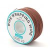 חוט WireWrap חד גידי - AWG30 - חום - 250 מטר