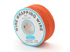 תמונה של מוצר חוט WireWrap חד גידי - AWG30 - כתום - 250 מטר
