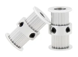 תמונה של מוצר גלגלת רצועת תזמון GT2 6mm כפולה לציר 8 מ"מ - 20 שיניים