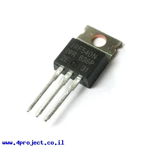טרנזיסטור IRF540N - N-Channel MOSFET 100V 33A
