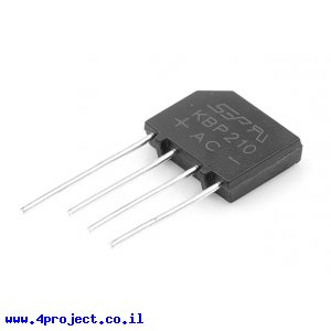 גשר דיודות KBP210 - 1000V/2A
