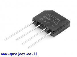 תמונה של מוצר גשר דיודות KBP310 - 1000V/3A