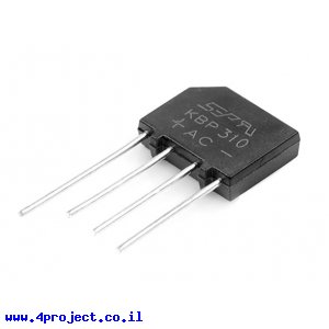 גשר דיודות KBP310 - 1000V/3A