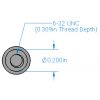 ספייסר 0.906" לגלגלי Mini V-Wheel - חבילה של 4