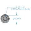 ספייסר 0.906" לגלגלי Mini V-Wheel - חבילה של 4