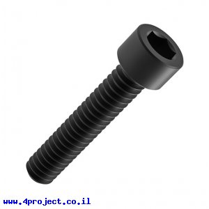 בורג אלן 1/4"-20 מושחר באורך 0.5"