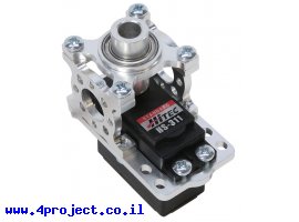 תמונה של מוצר מחזיק מנוע ServoBlock™ למנועי סרוו בגודל סטנדרטי עם ציר C1-24T - ציר ישר