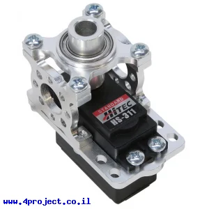מחזיק מנוע ServoBlock™ למנועי סרוו בגודל סטנדרטי עם ציר C1-24T - ציר ישר
