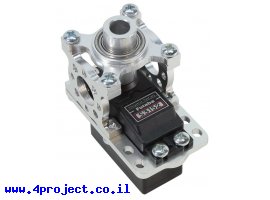 תמונה של מוצר מחזיק מנוע ServoBlock™ למנועי סרוו בגודל סטנדרטי עם ציר 3F-25T - ציר ישר