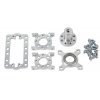 מחזיק מנוע ServoBlock™ למנועי סרוו בגודל סטנדרטי עם ציר C1-24T - ציר עם חורים 6-32