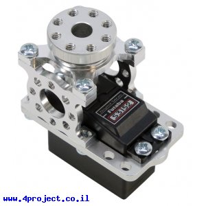 מחזיק מנוע ServoBlock™ למנועי סרוו בגודל סטנדרטי עם ציר 3F-25T - ציר עם חורים 6-32
