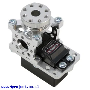 מחזיק מנוע ServoBlock™ למנועי סרוו בגודל סטנדרטי עם ציר 3F-25T - ציר עם חורים 6-32