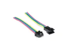 תמונה של מוצר מחבר JST-SM 4-pin עם חוטים AWG20