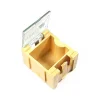 קופסה מודולרית לאחסון רכיבים - 25x31.5x21.5 מ"מ - צהוב