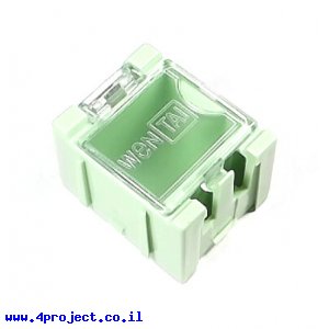 קופסה מודולרית לאחסון רכיבים - 25x31.5x21.5 מ"מ - ירוק