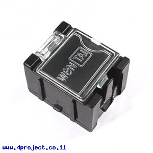 קופסה מודולרית לאחסון רכיבים - 25x31.5x21.5 מ"מ - שחור (אנטי-סטטי)