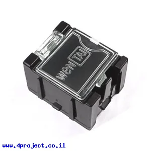 קופסה מודולרית לאחסון רכיבים - 25x31.5x21.5 מ"מ - שחור (אנטי-סטטי)