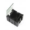 קופסה מודולרית לאחסון רכיבים - 25x31.5x21.5 מ"מ - שחור (אנטי-סטטי)
