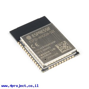 כרטיס פיתוח ESP32-WROOM-32E, 16MB, אנטנת PCB
