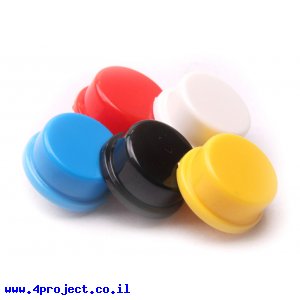 כובע לכפתור 12x12 מ"מ - צהוב