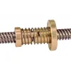 אום לבורג הנעה 8mm, תנועה של 8 מ"מ לסיבוב - קפיץ למניעת backlash (סין)