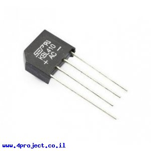 גשר דיודות KBL410 - 1000V/4A