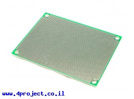 תמונה של מוצר לוח הלחמה דו-צדדי 60x80 מ"מ - חורים 1.27 מ"מ