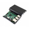 מארז לכרטיסי Raspberry PI 3 - פלסטיק שחור מעוגל