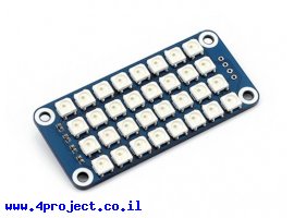 תמונה של מוצר מטריצת לדים 8x4 RGB ל-Raspberry PI