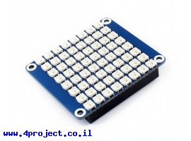 תמונה של מוצר מטריצת לדים 8x8 RGB ל-Raspberry PI
