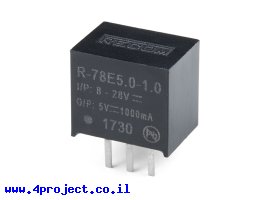 תמונה של מוצר מייצב מתח ממותג R-78E - 5V - 1A