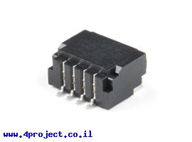 תמונה של מוצר מחבר JST-SH 4 Pin בזווית - SMD
