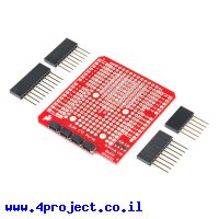 מגן Arduino Uno עם חיבורים למערכת Qwiic