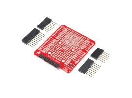 תמונה של מוצר מגן Arduino Uno עם חיבורים למערכת Qwiic