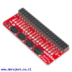 תוסף ל-Raspberry PI - חיבורים למערכת Qwiic